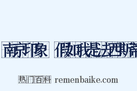 南京印象·假如我是法西斯蒂是什么意思的图片